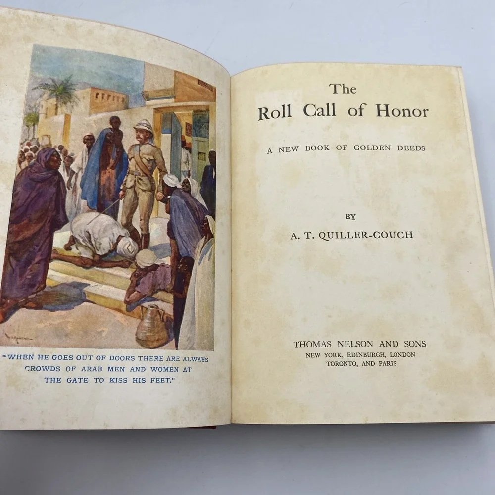Vintage The Roll Call of Honor A New Book‎ of Golden Deeds by Quiller-Couch HC